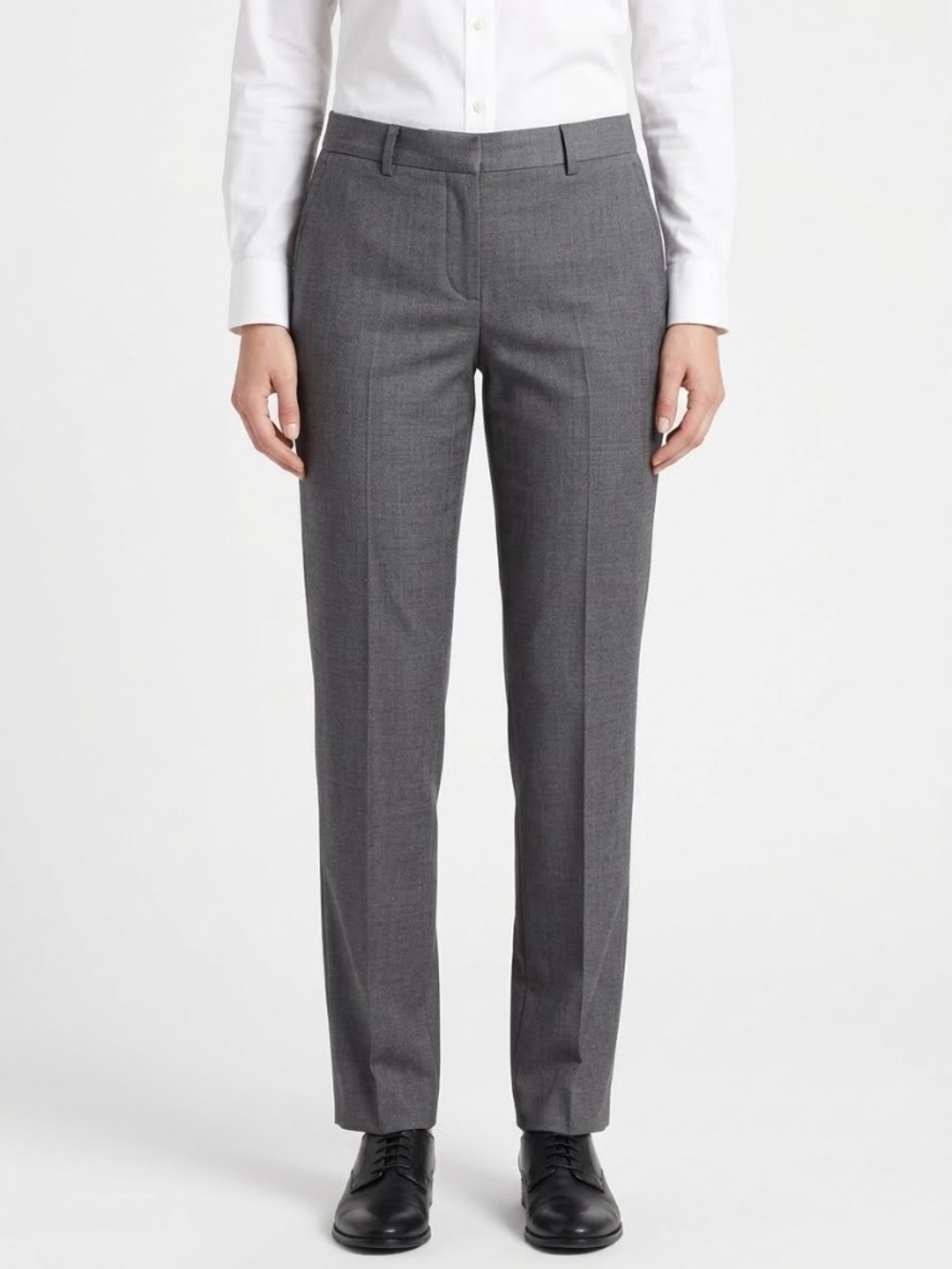 Kenneth Cole Reaction Gray Dress Pants Slacks 34x32 Flat Front Trousers Office